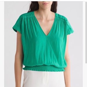 Ramy Brook Emerald Green Caddie Blouse